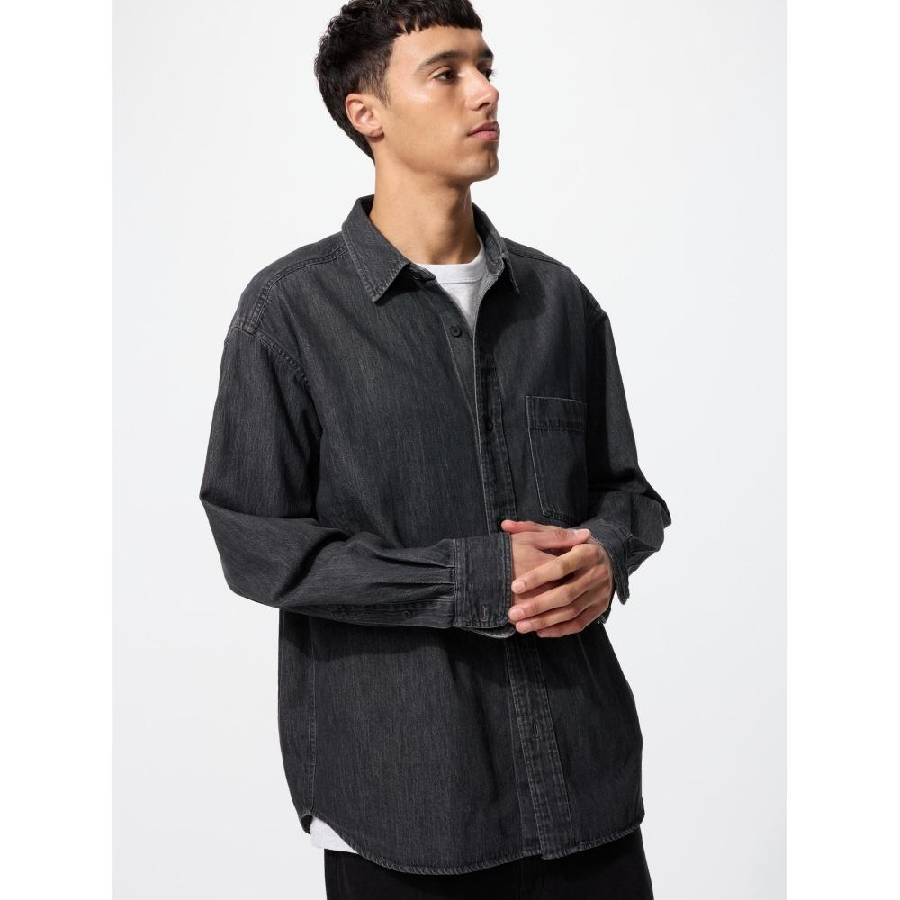Uniqlo Denim Overshirt Model