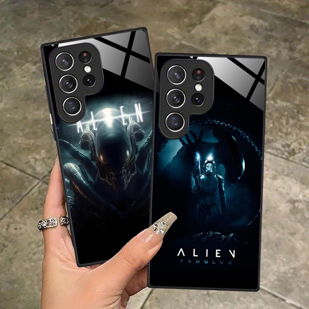 Alien Romulus Mobile Cell Phone Case for Samsung Galaxy A56 55 54 53 52 51 36 35 34 23 16 15 5G Glass Colorful Cover Pretty