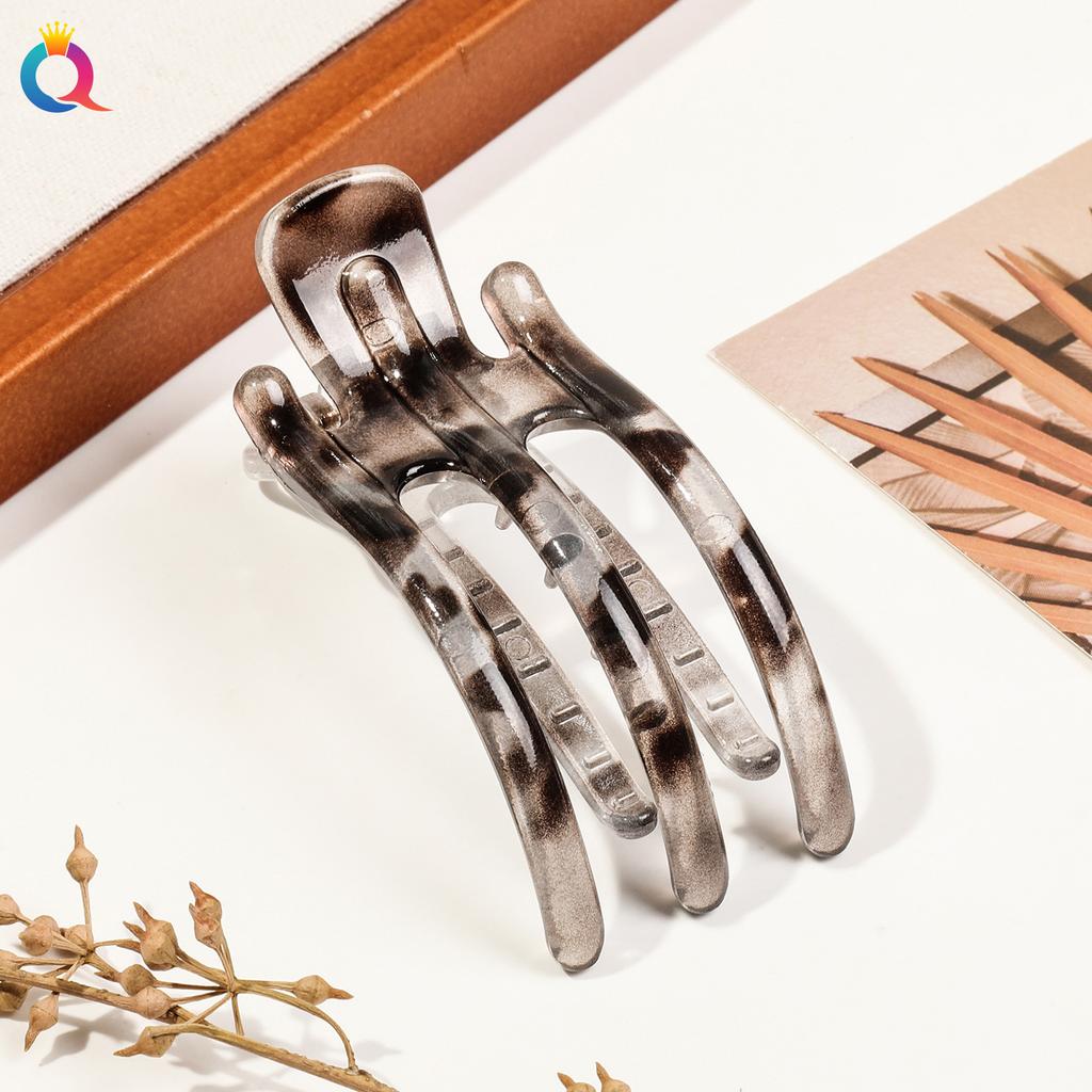 Acryl Haarspange Koreanisch Schlicht Damen Haar Krabbenklemme Pferdeschwanzhalter Dreizinkige Haarnadel Mode Rutschfeste Haarspange Kopfschmuck