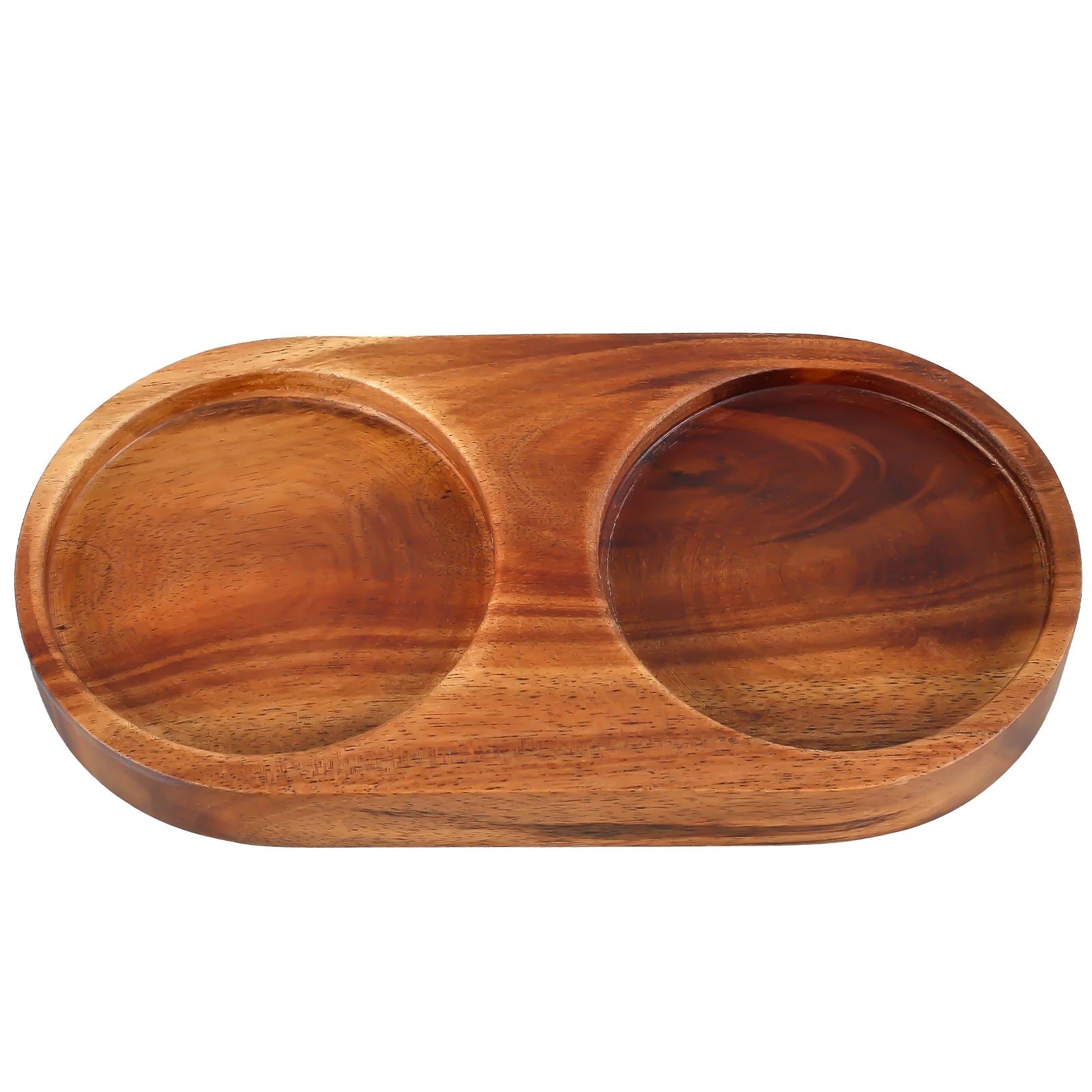 

Pepper Mill Tray Wood Tray for Salt Tea Tray Multipurpose Natural Wood Kitchen Storage Holder Home Decoration Crafts for Bottle