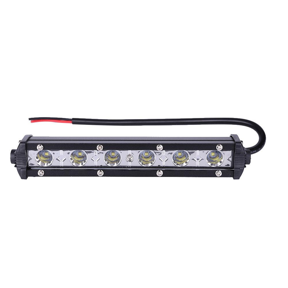 2pcs 7 Inch 18w Led Work Light Bar, 6000k Driving Fog Lamp For Off Road Suv Car Spotlight