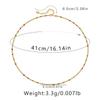 Gold Plated Dainty Mini Rainbow Enamel Bead Station Choker Necklace