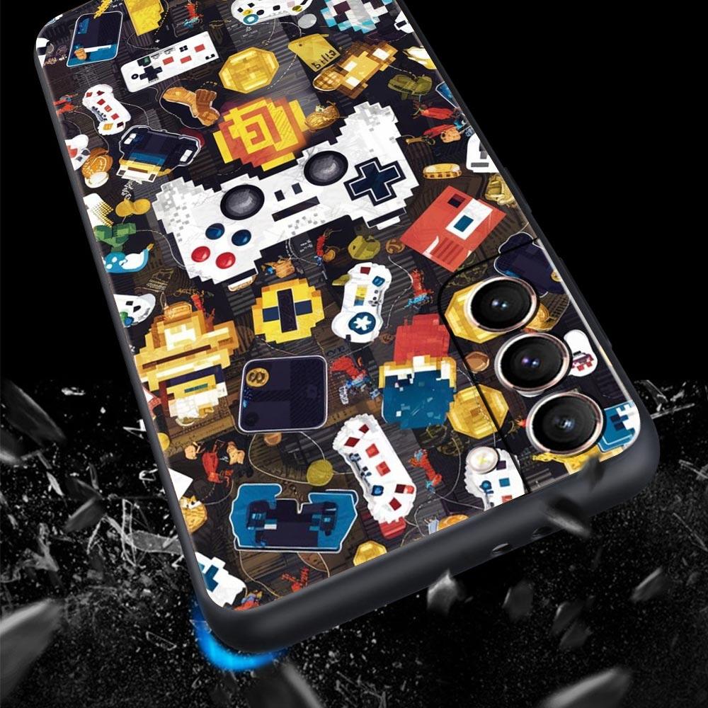 Game Controller Graphic Phone Case Cover for Samsung Galaxy S26 S25 S24 S23 S22 S20 S21 FE Ultra S25 Edge Plus 5G Soft TPU Shell