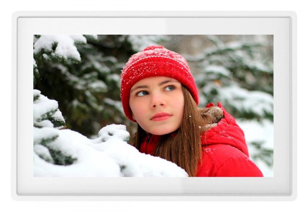 

FRAMEO Wi-Fi Digital Photo Frame IPS Touch Screen 10 16GB Denver PFF-1021BW, Denver білий