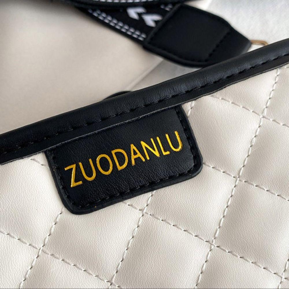 Lattice Rhombic Lattice Shoulder Bag Letter Underarm Bag Cute Crossbody Bag  Girls