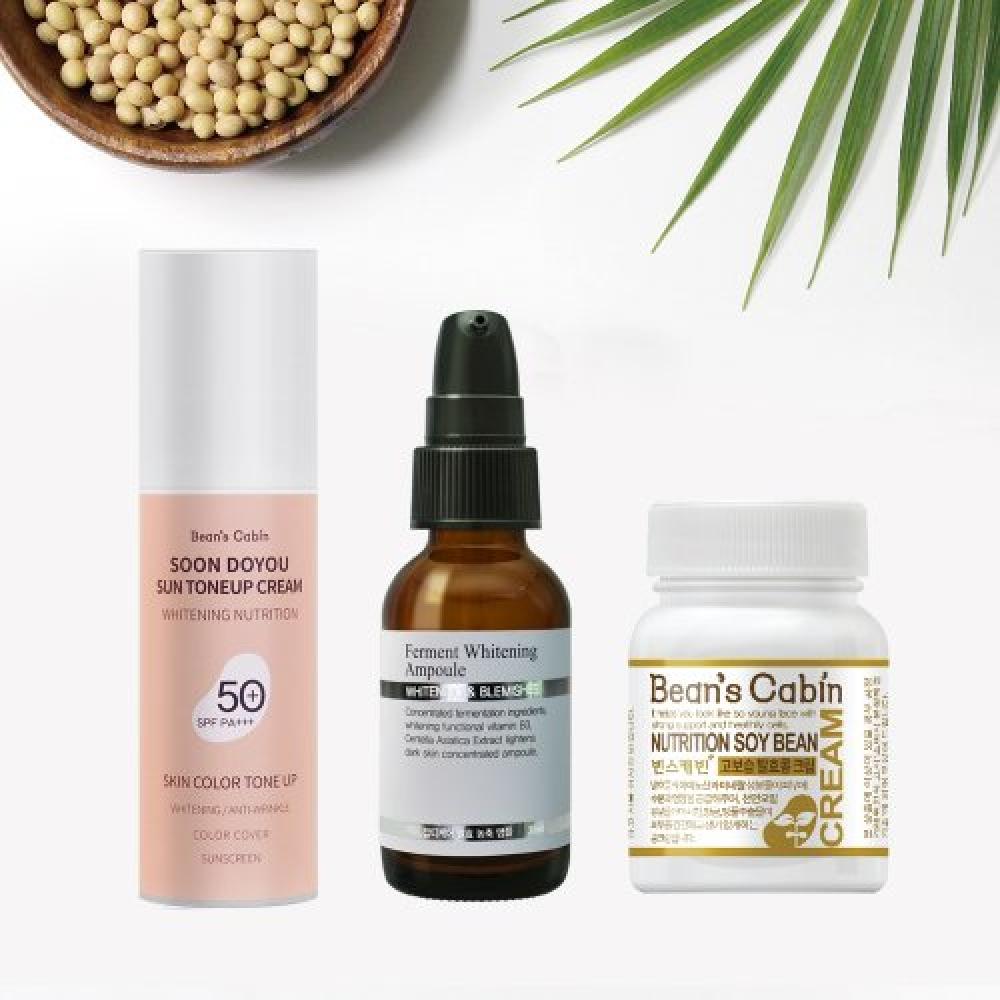 Beanscabin Wrinkle Blemish Duo  Gift Pack+soy Milk Sun Tone Up Cream Added none