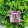 Natural Pink Tourmaline 14 Ct Square Shape Certified Loose Gemstone D442