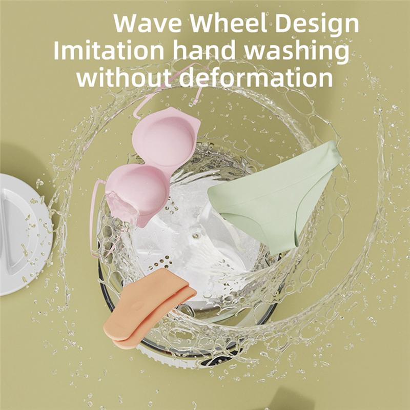 

ABNO-Wireless Washing Machine Portable Underwear Cleaner 1L Mini Socks Washing Machine Dehydratable Laundry Bucket Blue AC85265V