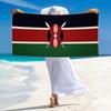 Kenya Print Beach Towel, Large Soft Quick Dry Towel for Beach Camping Swimming
