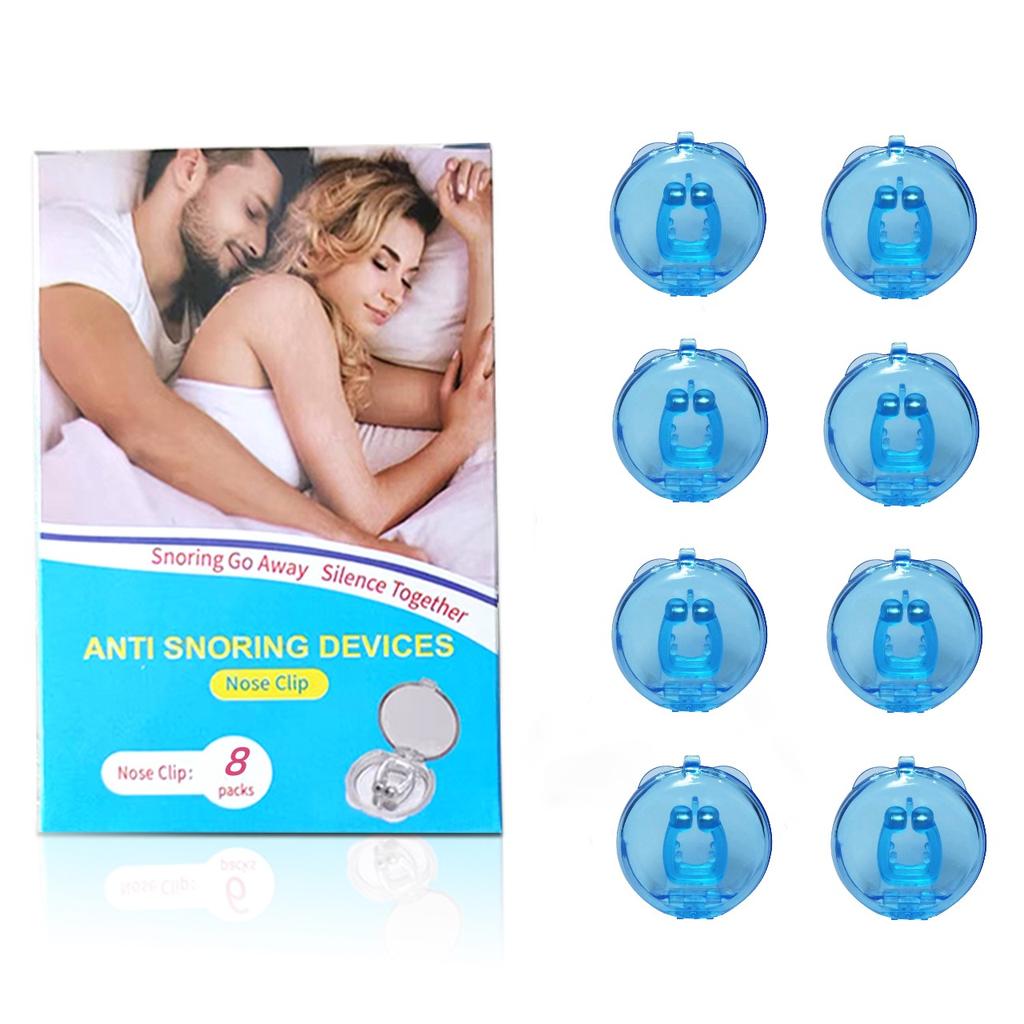 Magnetic Anti Snore Device Stop Snoring Nose Clip Easy Breathe Improve Sleeping Apnea Guard Night Device With Case 1/2/4/6/8PC