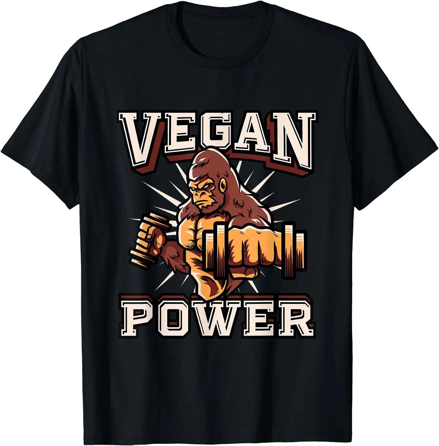 

Funny Vintage Y2k Fashion Tees Powered Plants Vegetarian By Vegan Diet T Shirts Summer Graphic Print Tops Birthday Gift Unisex S разноцветный