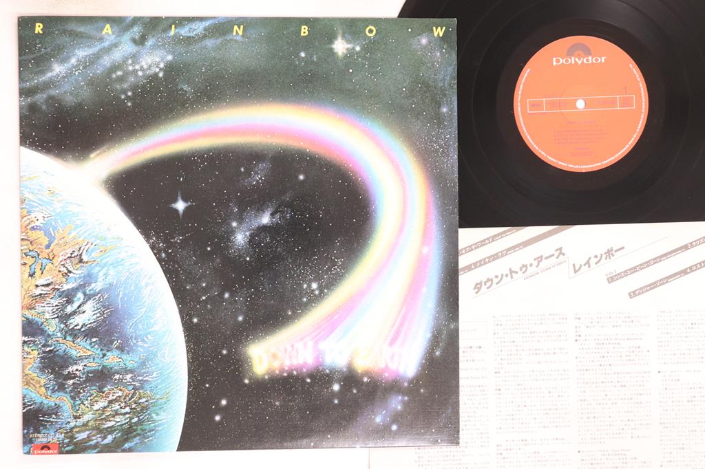 LP Record RAINBOW - Down To Earth 18MM0529 POLYDOR 1986 Japan Rock Used