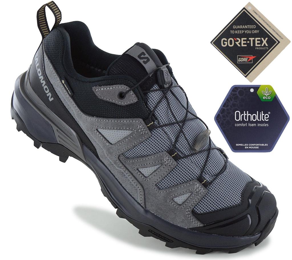 SALOMON X ULTRA 360 Piele - GORE-TEX - Pantofi de drumeție pentru bărbați Pantofi de trekking Gri 475714 ORIGINAL