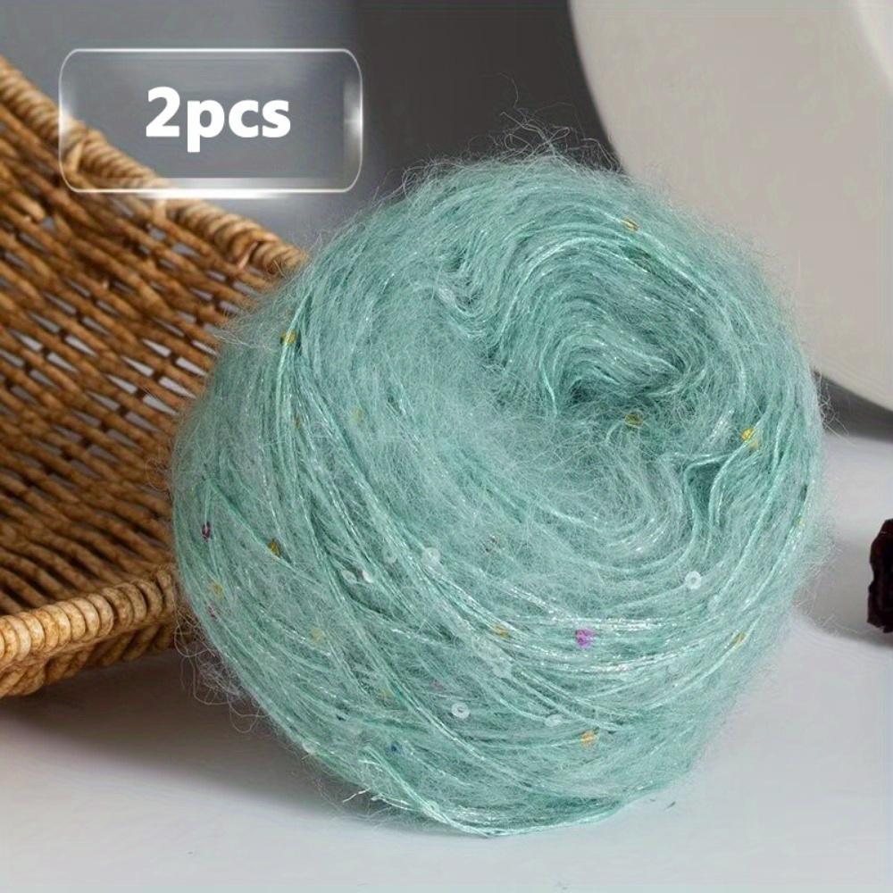 2pcs Soft Warm Yarn for DIY Crocheting and Knitting Sweater and Shawl