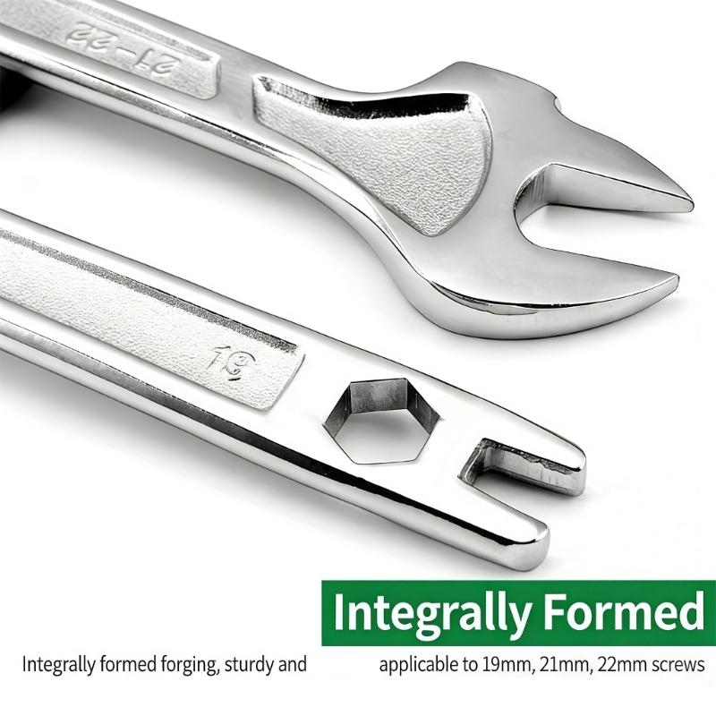 Fixed Double Head Ratchet Wrench Combination Spanner Metal Scaffold Tool Ideal For Builders And Technicians