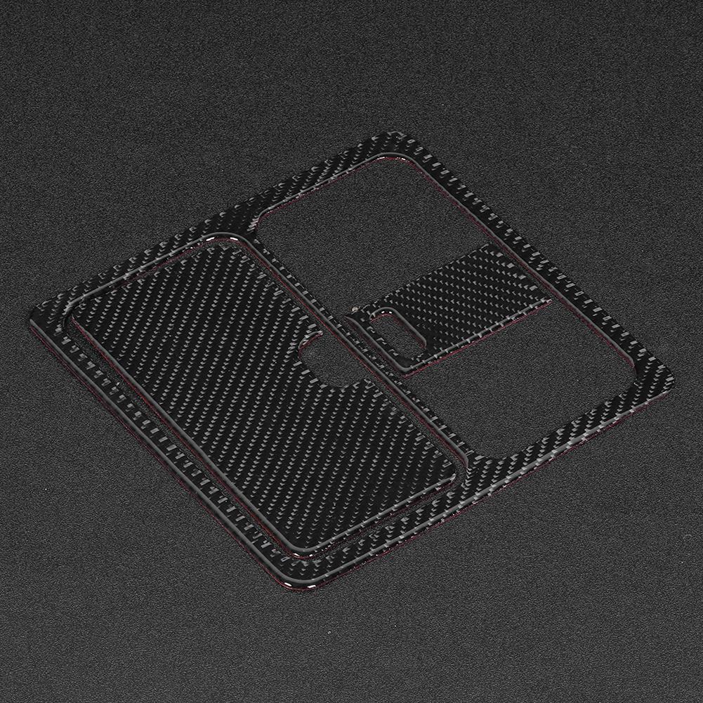3Pcs Carbon Fiber Reading Light Panel Cover Modified Trim Fit for Nissan 350Z Hard Roof 2006 2009