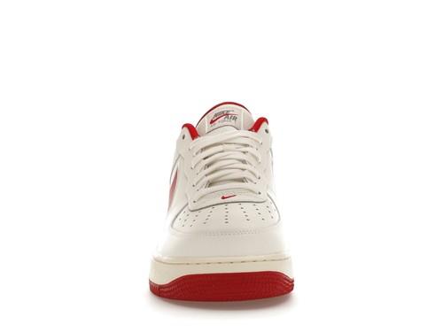 Nike Air Force 1 '07 Sail Gym Red Embroidered Swoosh - FV0392-101