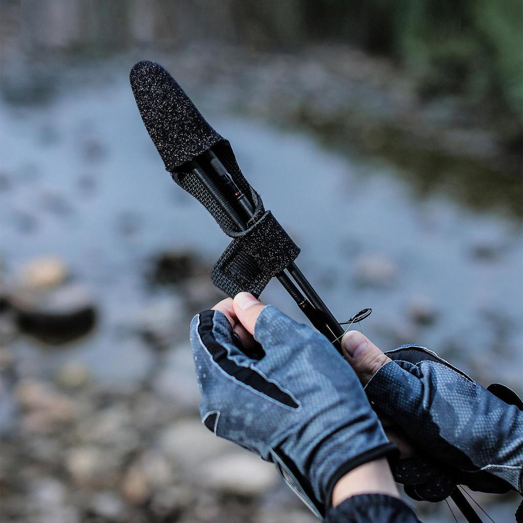Rod Sleeves Fishing Rubber Elastic Sleeve Cover Fishing Rod Covers Storage Transportation For Angler Casting Trolling Fly Boat