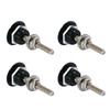 Universally Aluminum Push Button Car Front Bumper Hood Pin Bonnet Lock Latches Clip