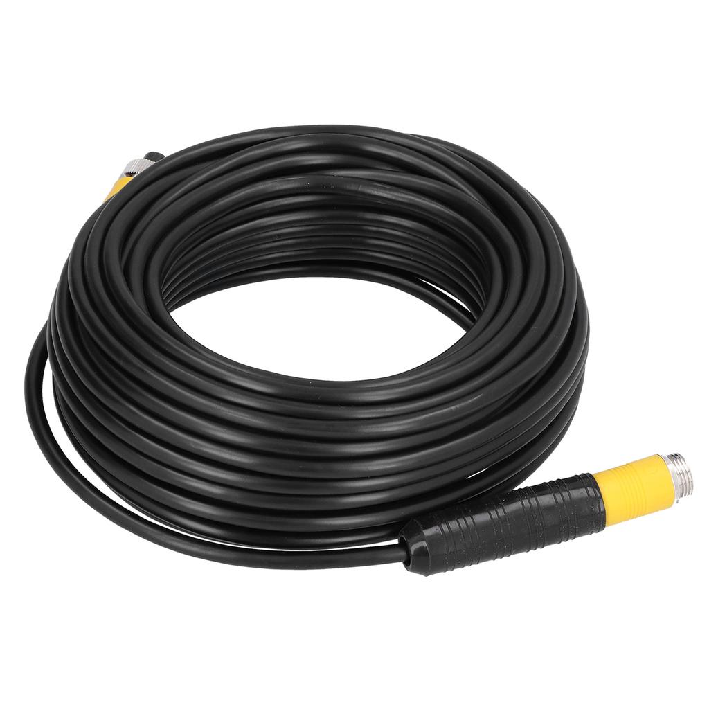 50ft 4Pin Car Video Extension Cable with Waterproof Shielded for CCTV Rearview Camera Truck Trailer