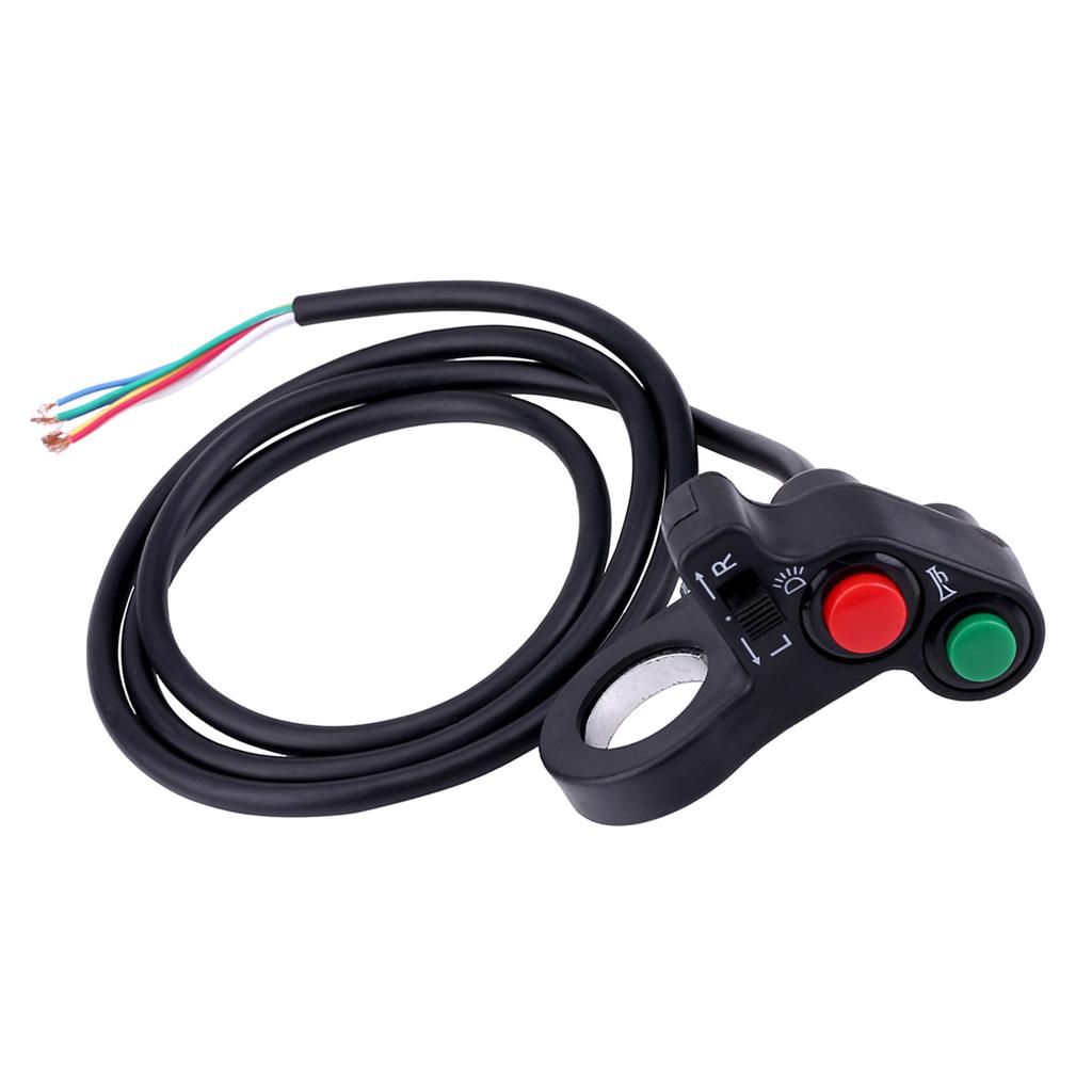 22mm(78inch) Motorcycle Handlebar Switch Headlight Turn Signal Light Horn OnOff Push Button