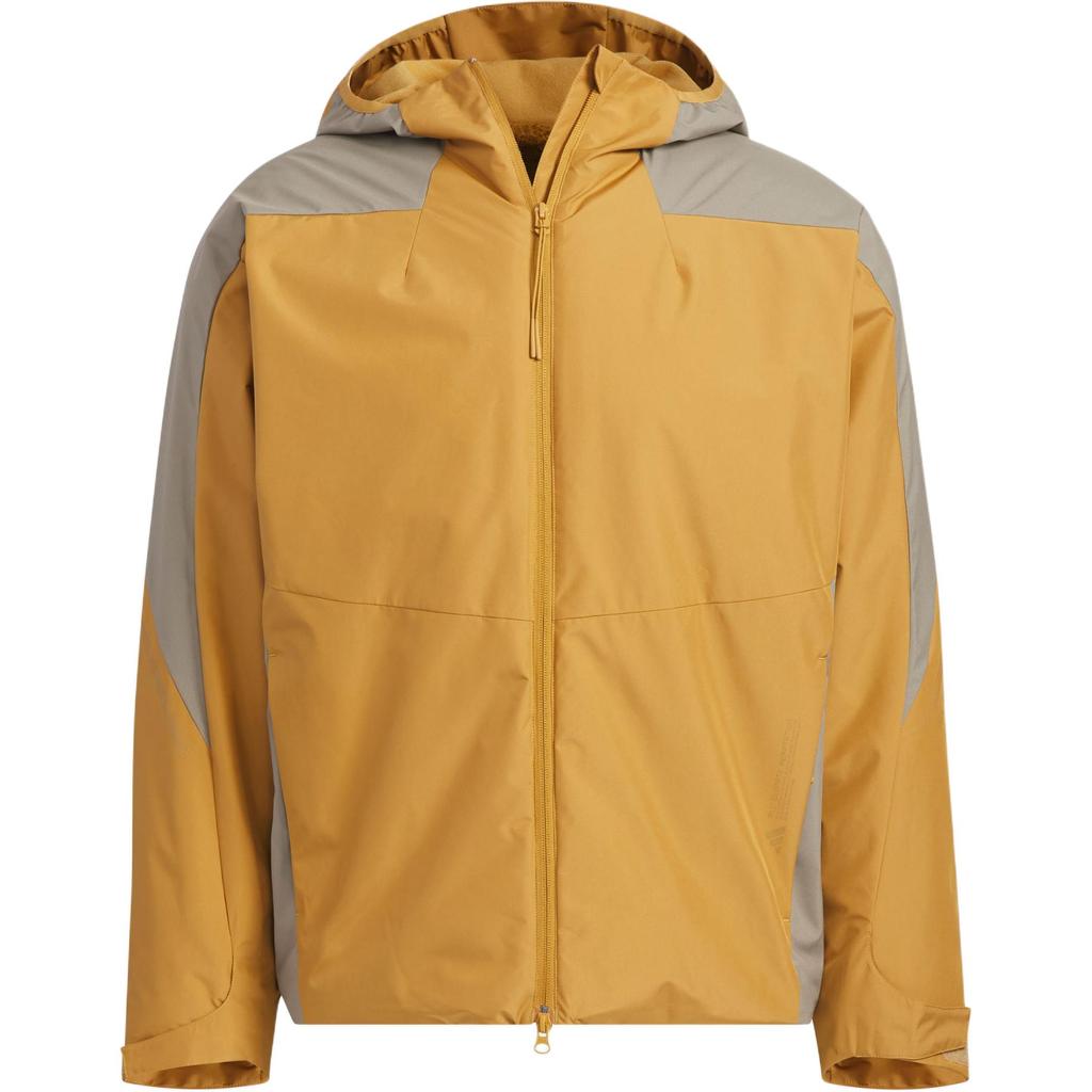 Adidas Water-Resistant Sports Long Sleeve Jacket Unisex Jackets Light-Brown JZ8415