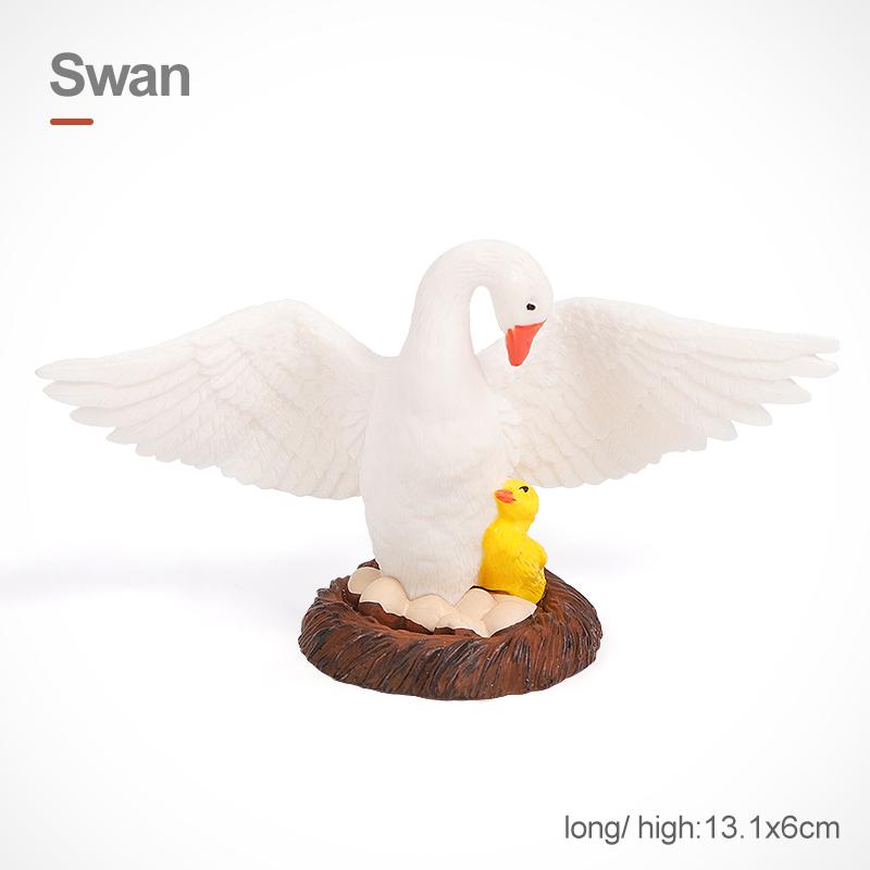 Simulation Farm Animals Poultry Cow Pig Dog Chicken Duck Goose Cub Figurines Model Action Figures Educational Toy For Kids