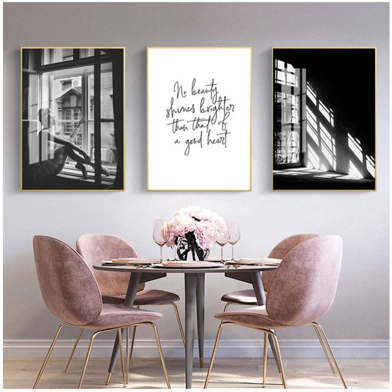Scandinavian Fashion Poster Pink Flower Sexy Girl Nordic Style Wall Art Canvas Print Painting Modern Living Room Decor Picture