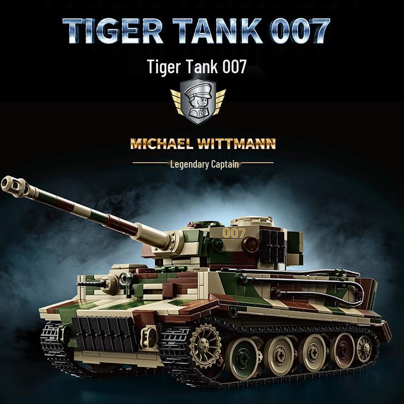 12GO-97025 Camouflage Edition Heavy Tank Building Blocks Model Toy for Boys