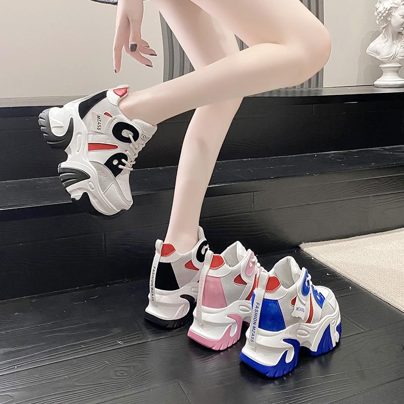 fashion Designer Womens Sports Shoes Colorful High Platform Comfortable and Elegant Casual Sneakers Athletic Leather Ladies Footwear