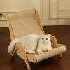 Wear-Resistant 2 in 1 Cat Sisal Chair Elevated Cat Hammock Bed Cat Sofa Bed  for Cats/Dogs