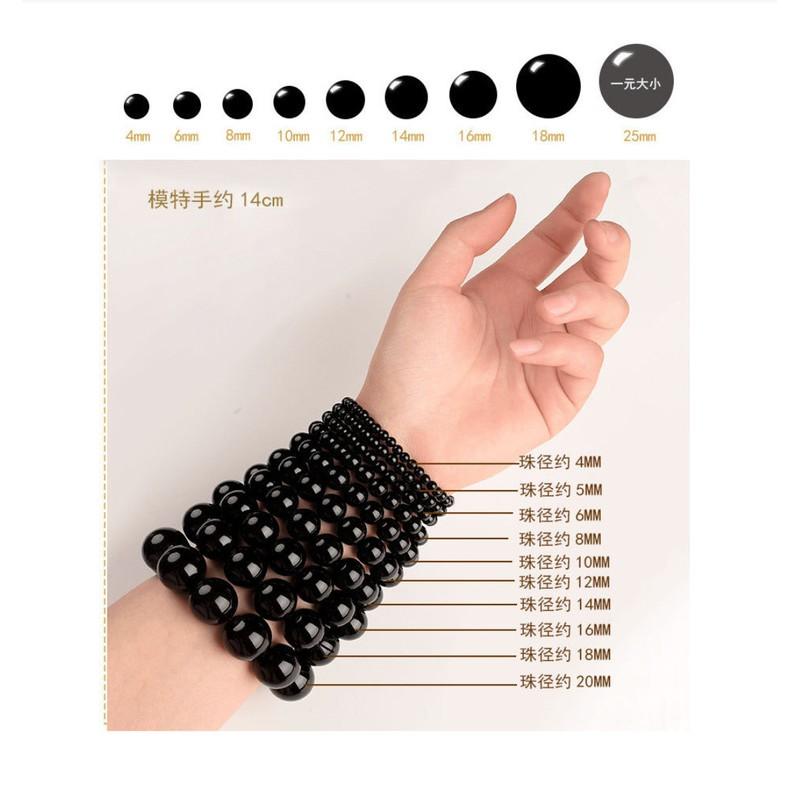 Natural Gray Moonstone Bracelet Round Beads 5-15mm Polished Labradorescence Glow Gemstone Women Men