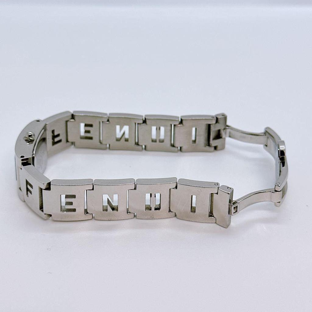 Used Fendi 3150L ladies watch square white new battery good working condition