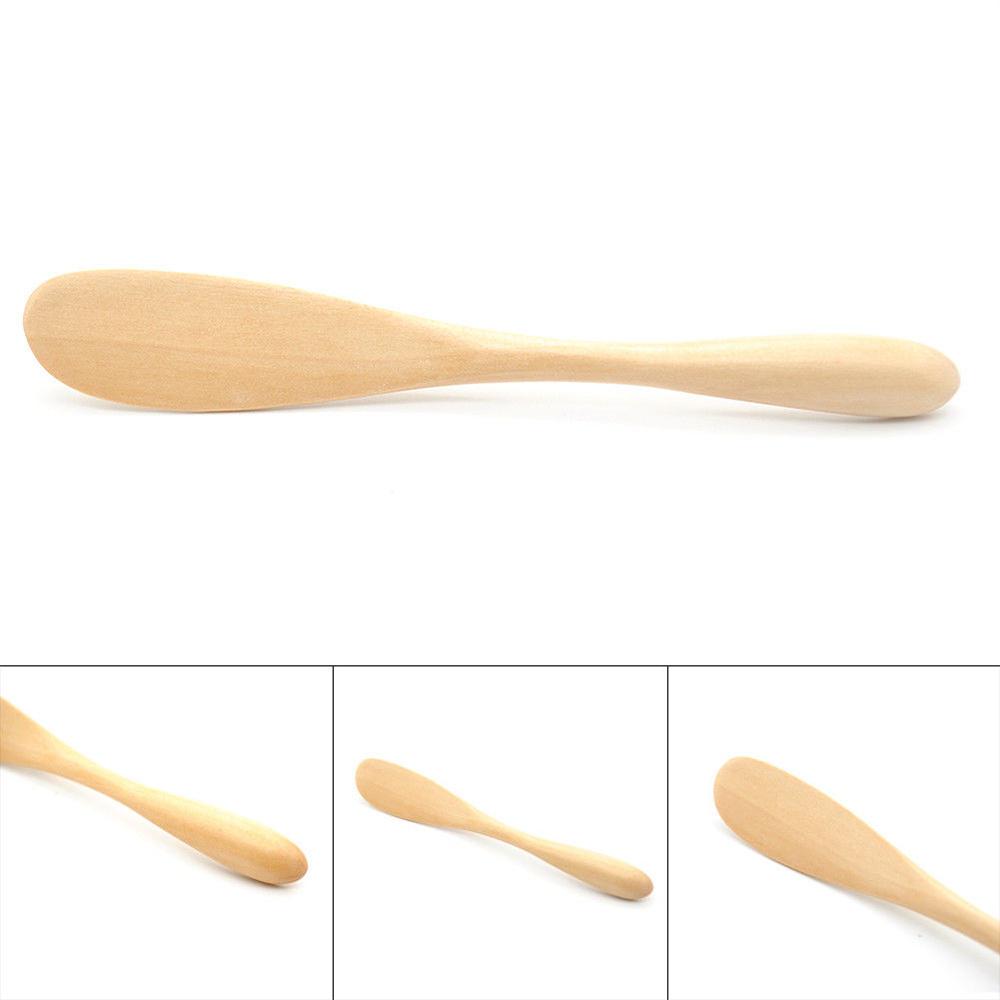 5Pcs Wooden Cheese Knife Butter Spreader Jam Knife Wood Spatula