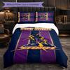 Melbourne Storm Customized Name Text Bedding Set, 1 Duvet Cover & 2 Pillowcases Personalized Bedroom Gift