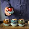 80ml ceramic kiln into espresso cup small creative hand warm spirit owner sample tea cup hair home kitchen mug