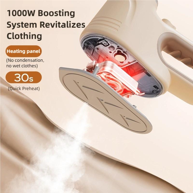 Mini Handbügeleisen zum Aufhängen, 3-stufige Temperatureinstellung, Klein, tragbar für Studentenwohnheim, Bügeln von Kleidung, Dampfbürste