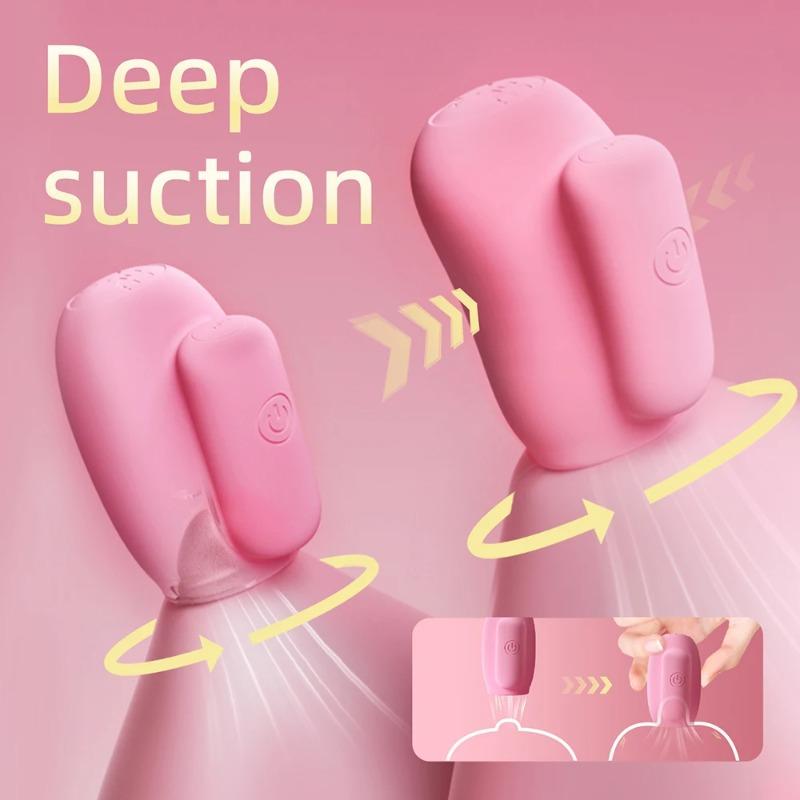 Nipple Clip Vibrators for Women–Dual Stimulation Breast Massager with G-Spot&Nipple Vibration, Rechargeable Adult Toy& Solo Play