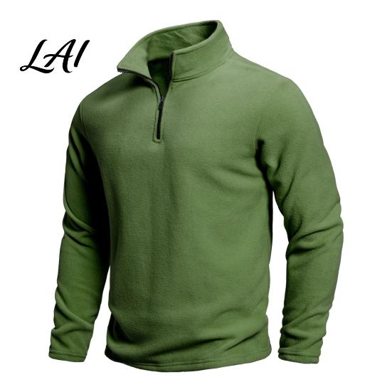 Mens Quarter Zip Sweatshirt Men Quarter-Zip Sweatshirt Long Sleeve Mock Neck Pullover Top Solid Casual for Golf Color Office Street Daily Wear M