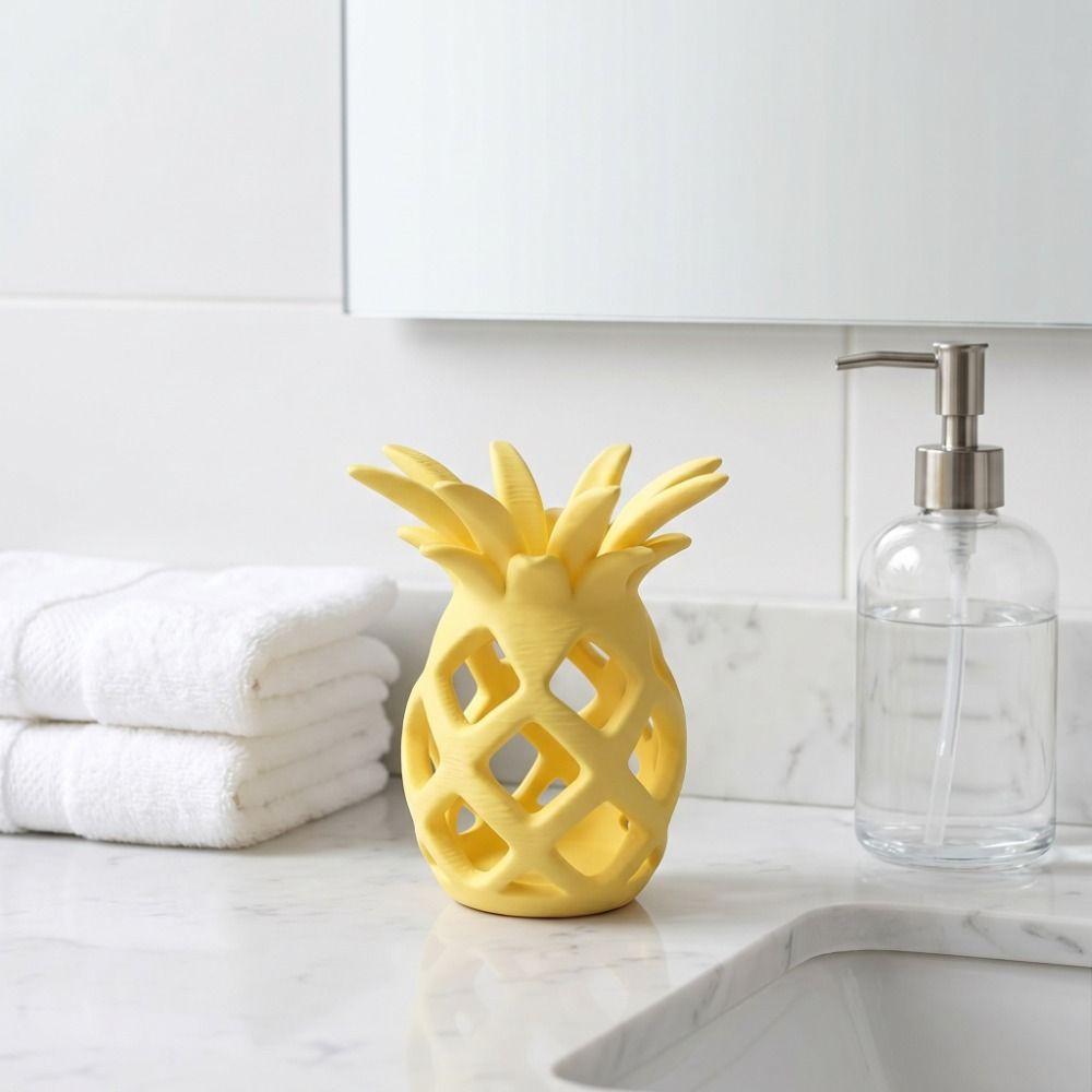 3D Printed Pineapple Sculpture Fruit Shape Home Decoration Funny Pineapple Flowerpot Home