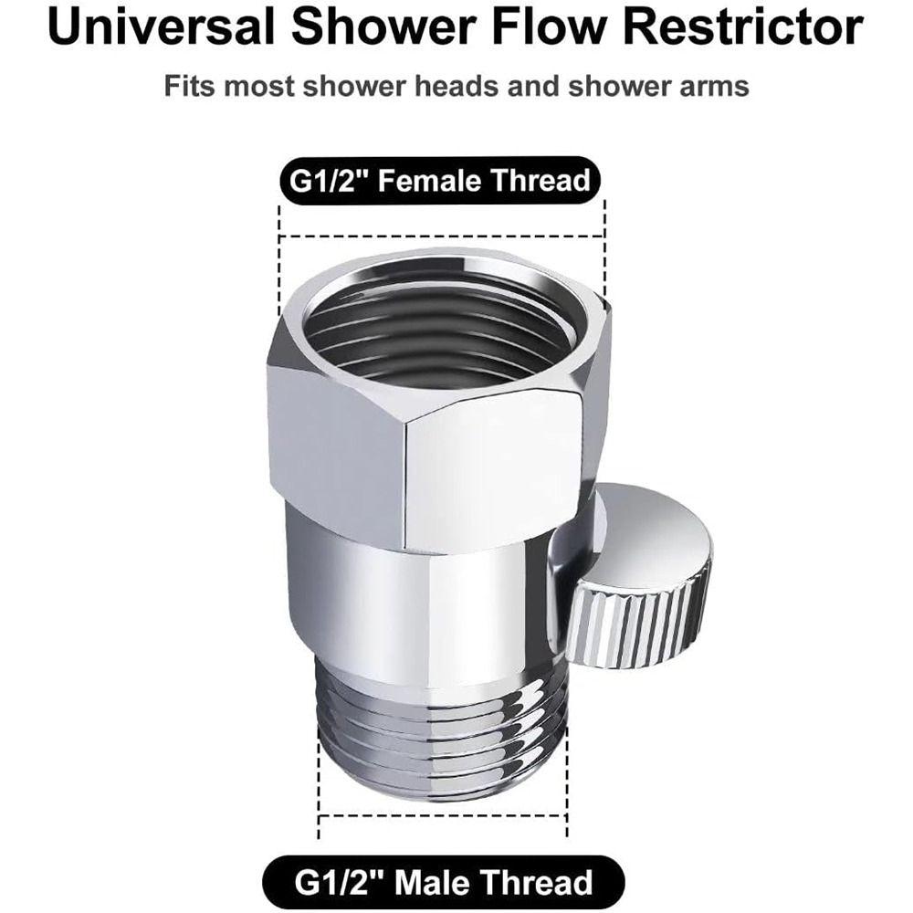 G1/2 Shower Flow Control Valve Brass Water Flow Control Valves New Water Shut-Off  Bidet Sprayer