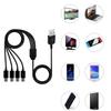 USB Type C Splitter Charging Cable 4 in 1 Multi Charging Cable USB to 4x Type C Splitter Data Sync Cord USB C Cable