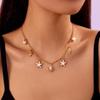 Starfish Clavicle Chain Gold Color Sweater Chain Fashion Shell Necklace  Gifts