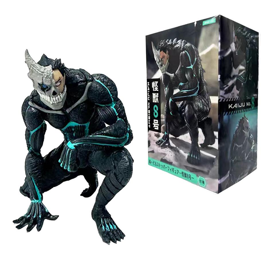 In Stock 1-4PCS Amine Kaiju No. 8 Figure Kafka Hibino Mina Ashiro Skeleton Creative PVC Model Toys Kids Action Statue Doll Gifts