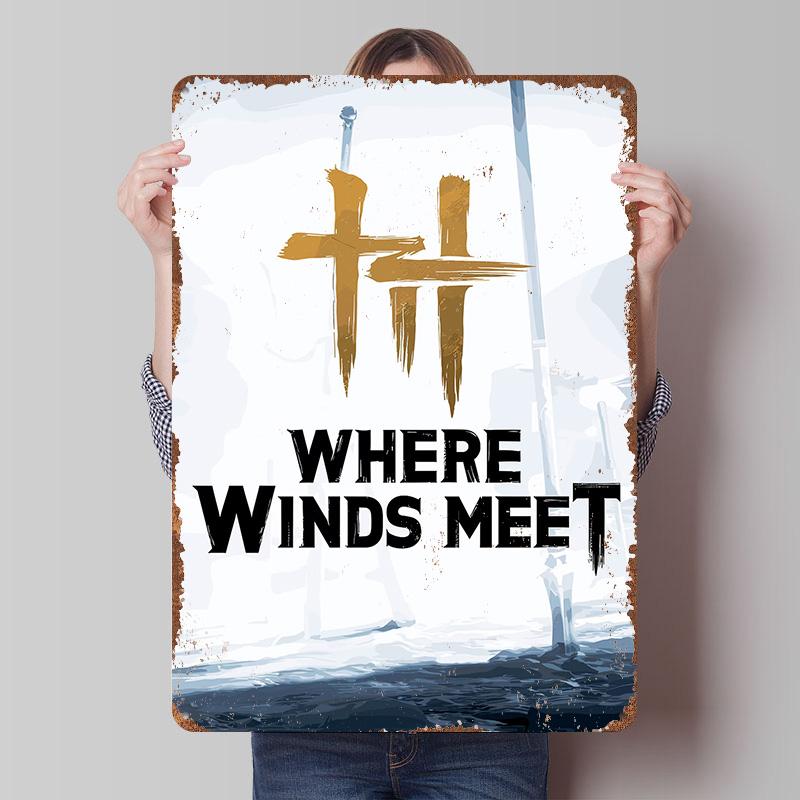 

Where Winds Meet Game Metal Poster Customized Wall Art Retro Vintage Tinplate Signs for Luxury Home Decor Items Room Decorations 7.9x11.8In(20x30cm)