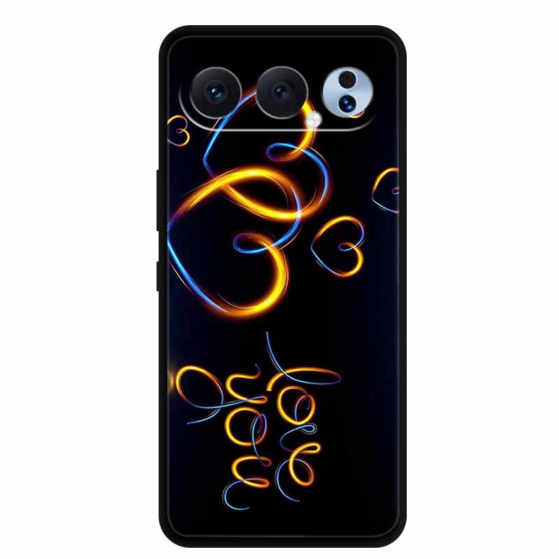 Case For Honor 500 Pro 5G 2025 Fashion Black Edge Soft TPU Silicone Covers For Honor 500 Pro Cases Painted Flowers Shells Fundas