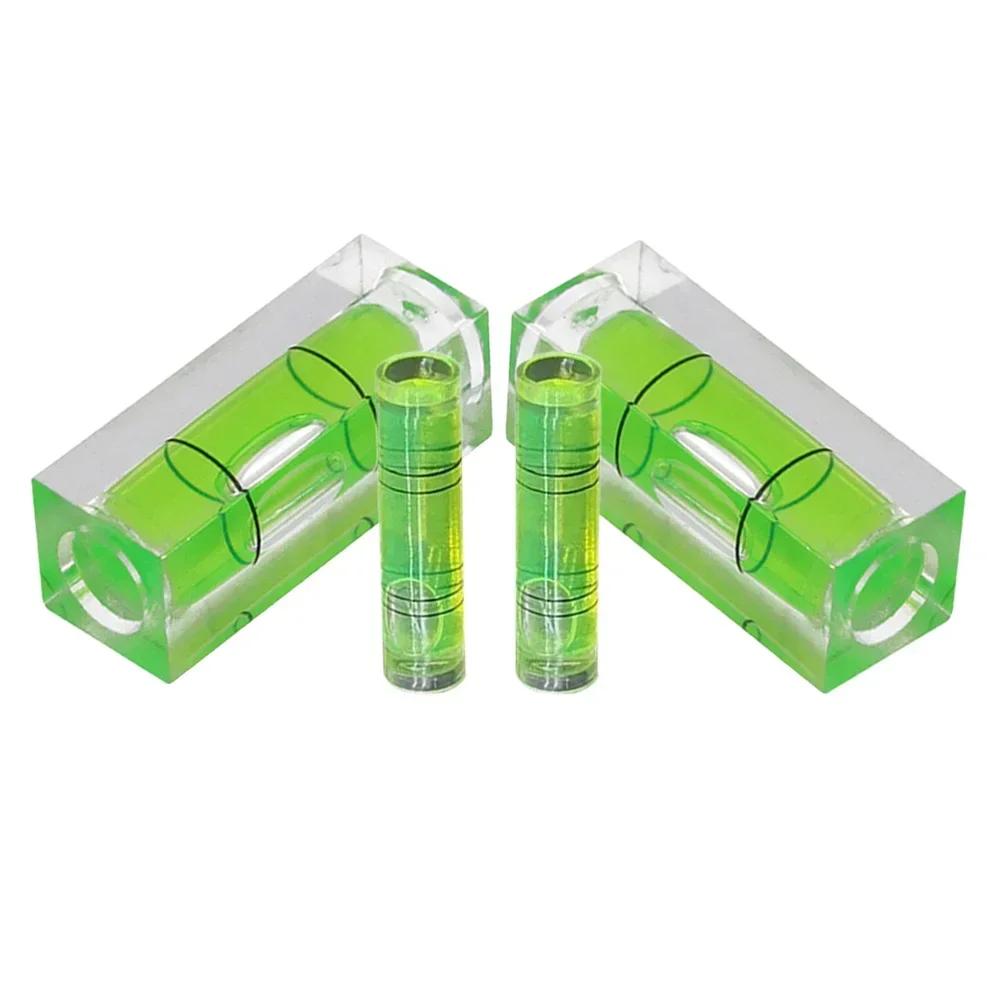 4Pcs Square round Level Bubble Small Leveller For Leveling Tubular 40mm Woodworking Horizontal Measuring Tools
