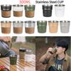 300ml Beer Wine Cups Outdoor Camping Cup Portable Stainless Steel Tea Coffee Milk Mug Stackable Lightweight for Travel Hiking