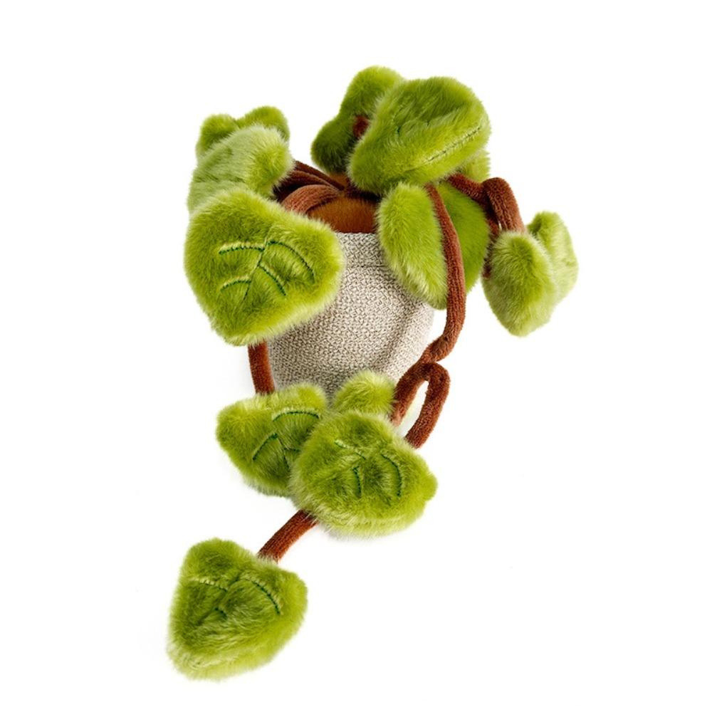 

18CM Potted Plant Stuffed Toys Soft Fluffy Plush Potted Plant Kawaii Plushie Birthday Gift Random Green