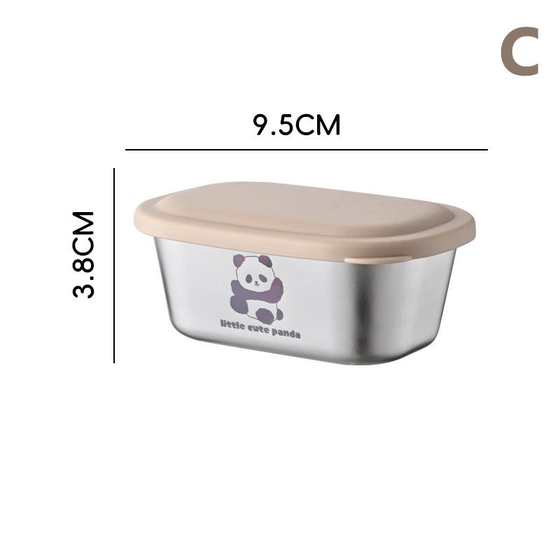 Ciotola per Condimenti in Acciaio Inossidabile Tazza per Salse con Coperchio Sigillato a Prova di Perdite Ciotola per Insalata Ketchup Picnic per Campeggio all'Aperto